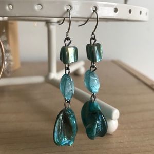 ⚡️Handcrafted turquoise stone dangling earrings